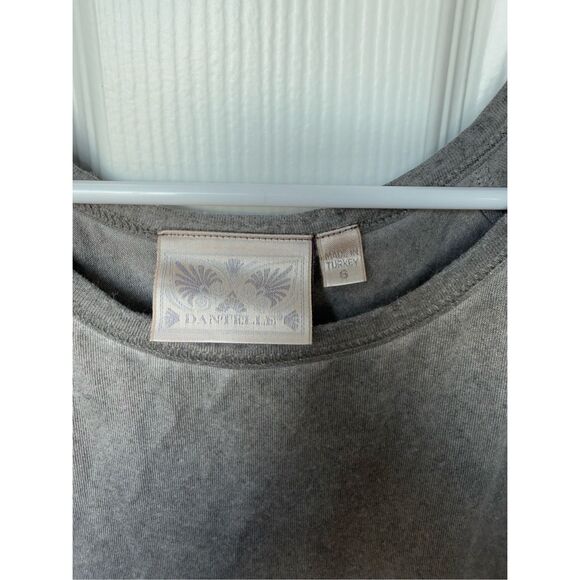 Dantelle Tank Top Small Women's Gray Blouse Made in Turkey Babydoll - Picture 2 of 3
